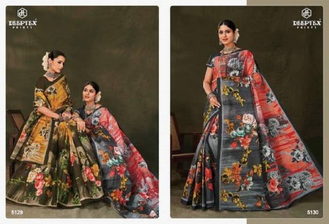Mother India Vol 51 By Deeptex Daily Wear  Printed Cotton Saree Wholesalers In Delhi
